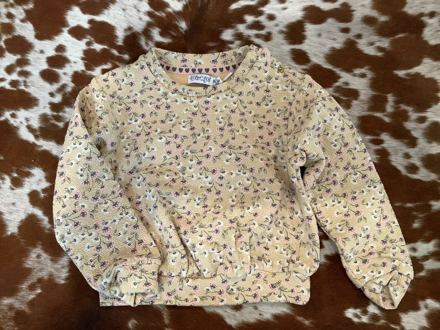 Girls floral sweater