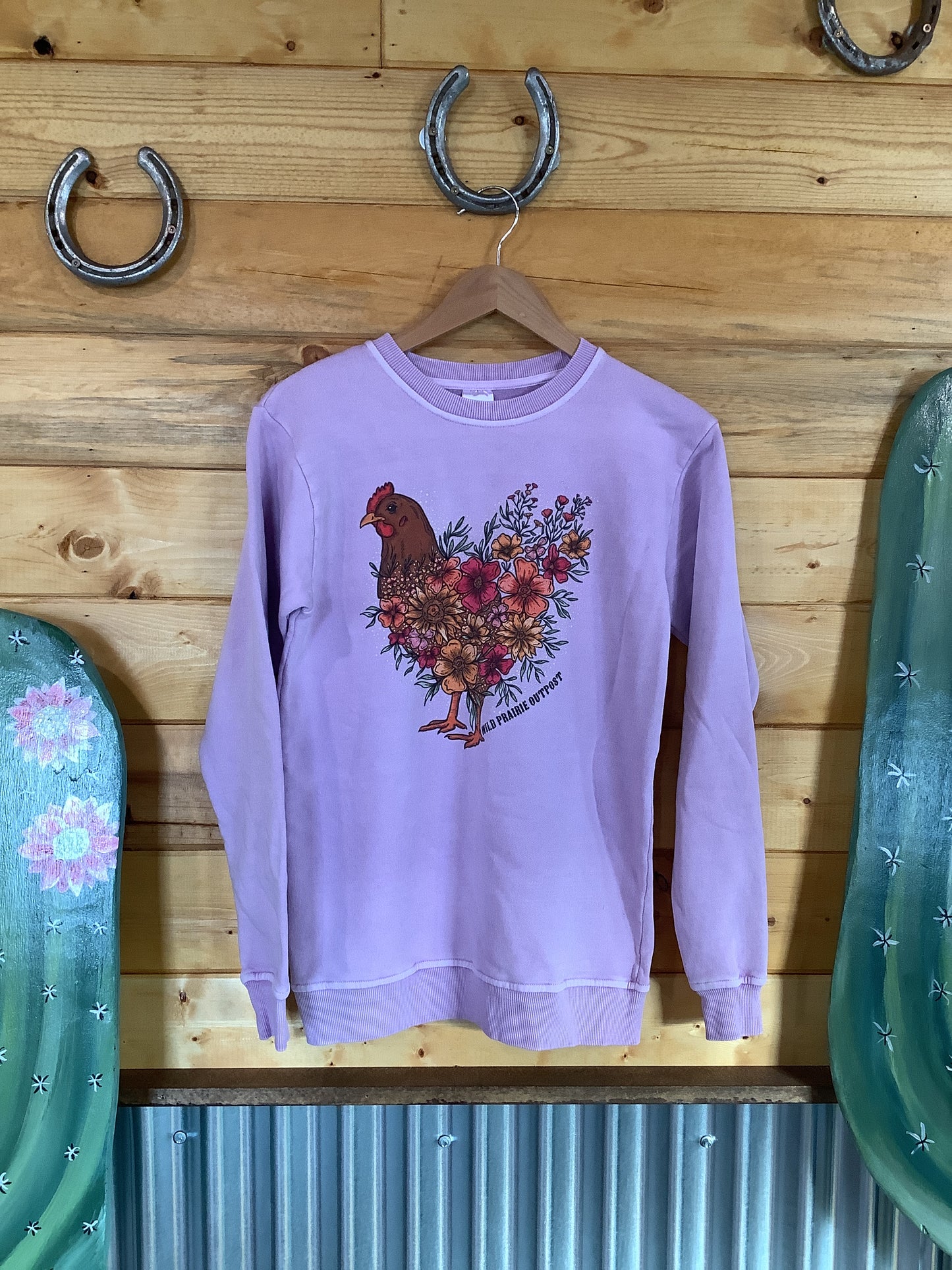 Floral Chicken Crewneck