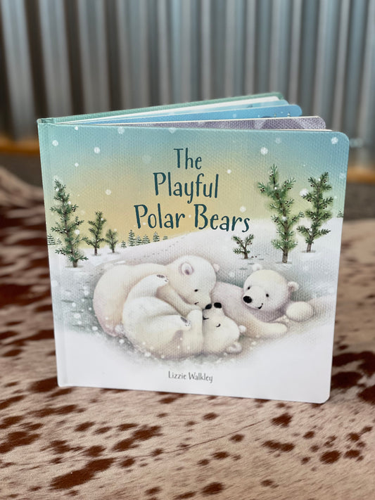 Playful polar Bears book by Jellycat