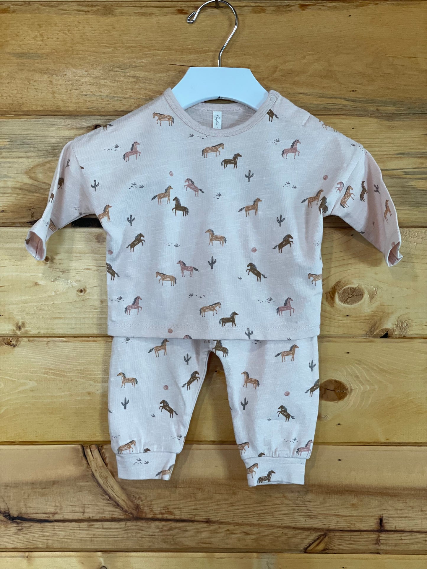 Long sleeve Tee and Pant Set Rylee and Cru Horses