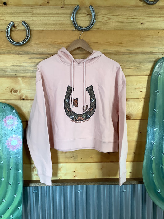 Horseshoe Cropped Hoodie