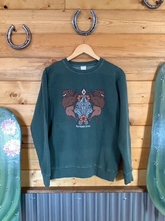 Roaming Wild Buffalo Crewneck