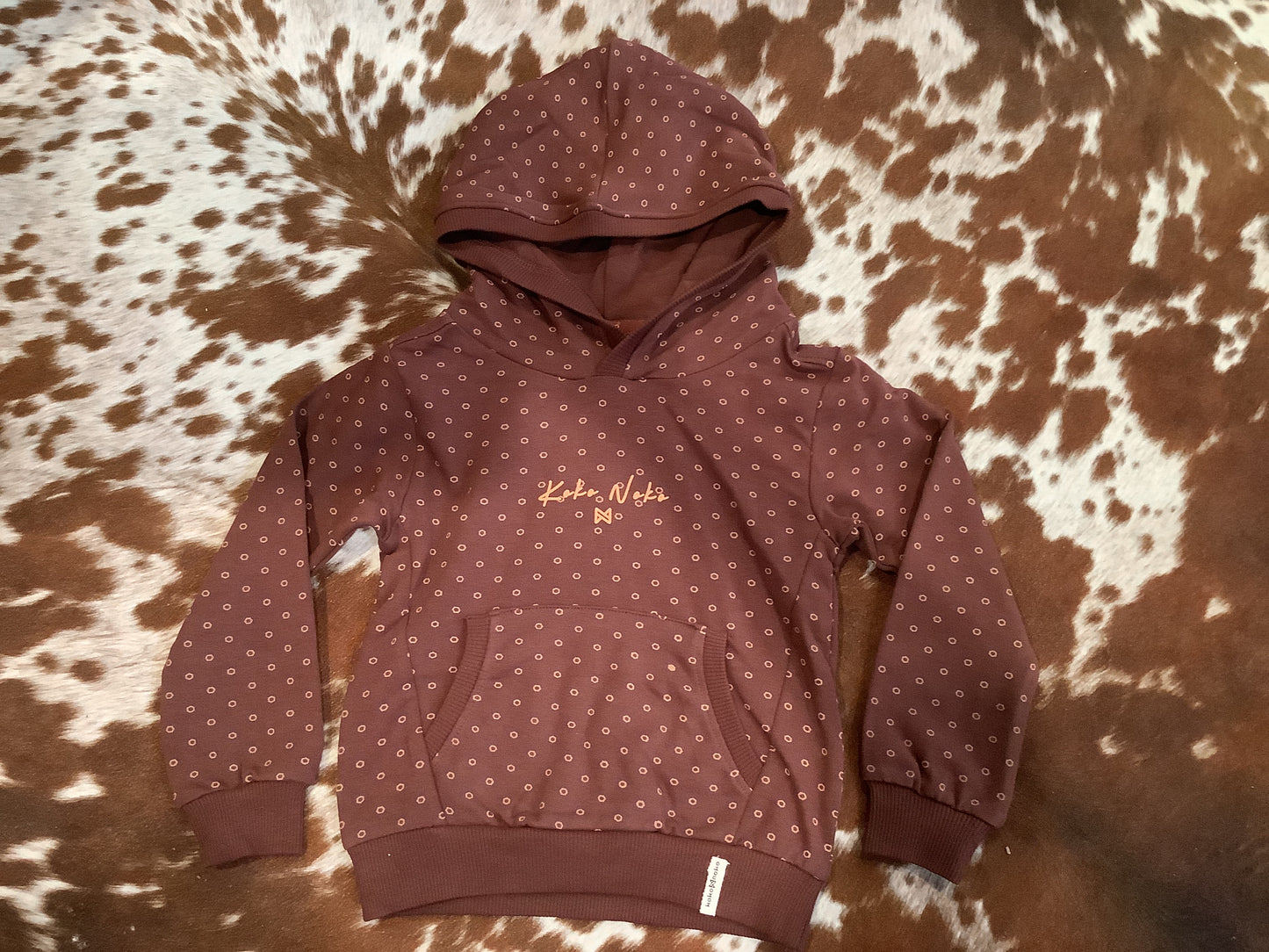 Dark red kids hoodie