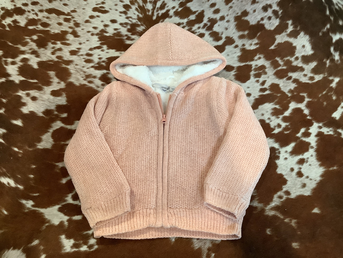 Pink zipper sweater