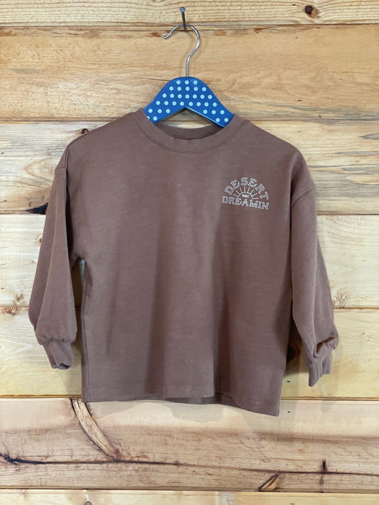 Relaxed long sleeve tee dessert dreamin by Rylee and Cru