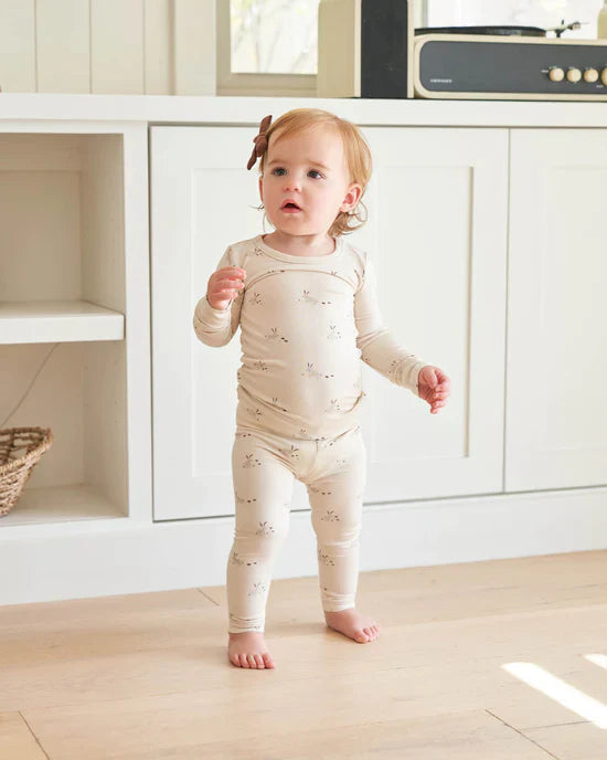 Quincy Mae Bamboo Pajama Set- Natural